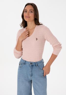 Kadın Pudra Basic Kazak - 50307700062