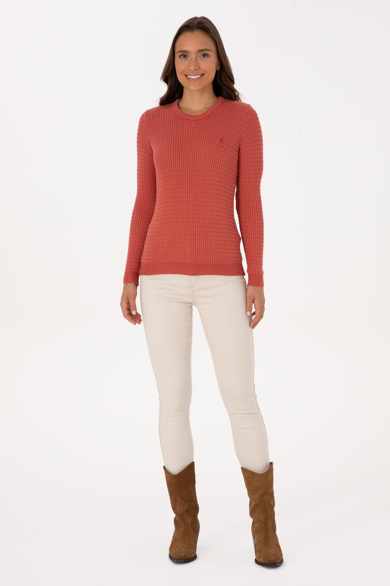 Kadın Gül Kurusu Basic Kazak - 50307763047