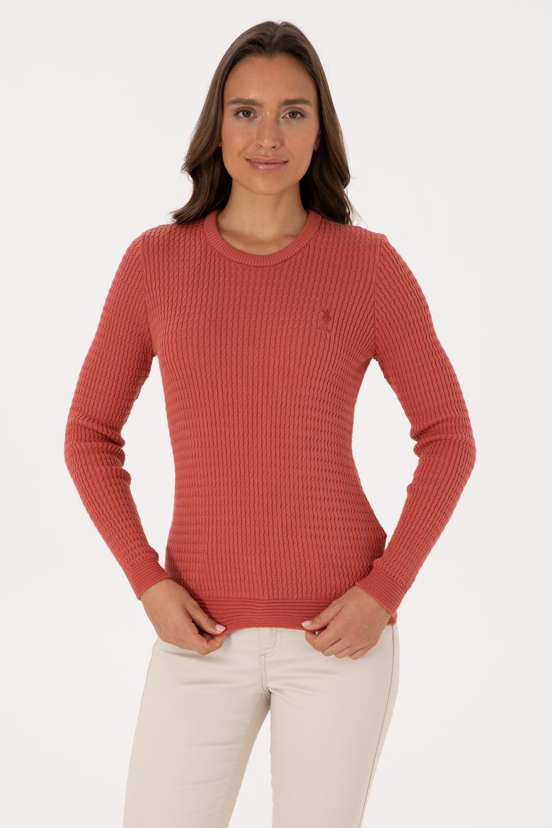 Kadın Gül Kurusu Basic Kazak - 50307763047