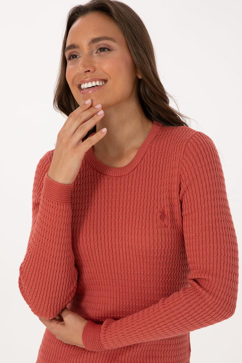 Kadın Gül Kurusu Basic Kazak - 50307763047