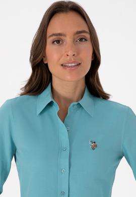 Kadın Mint Uzun Kollu Basic Gömlek - 50308043047