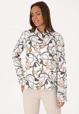 Kadın Krem Uzun Kollu Gömlek - 50308979014