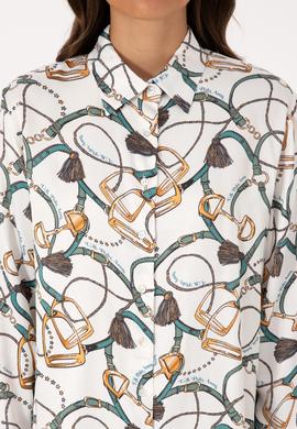 Kadın Krem Uzun Kollu Gömlek - 50308979014