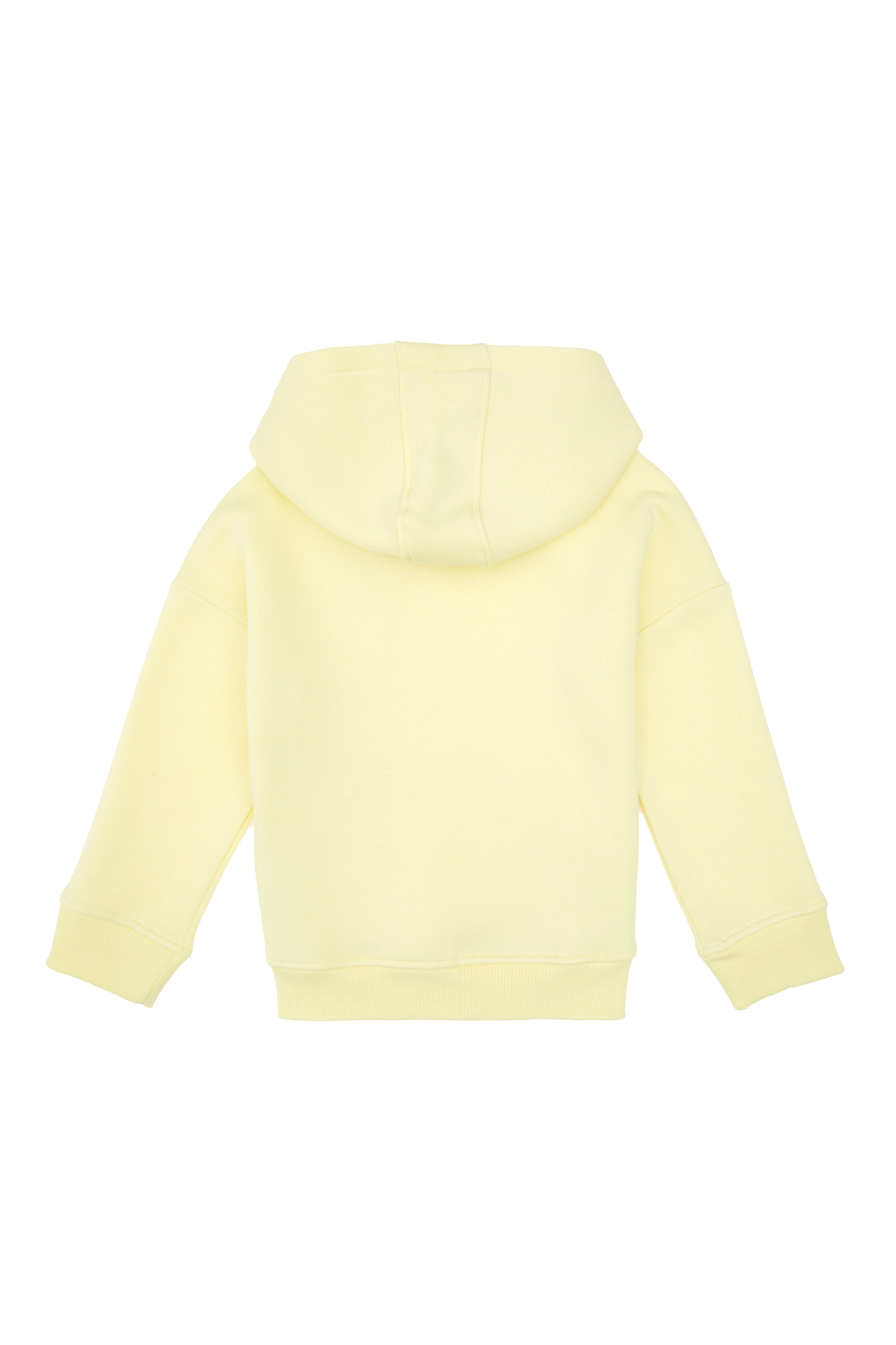 Kız Çocuk Sarı Kapüşonlu Şardonlu Basic Sweatshirt - Image 5