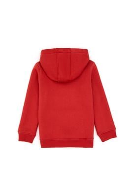 Kız Çocuk Kiremit Kapüşonlu Şardonlu Basic Sweatshirt - 50314311089