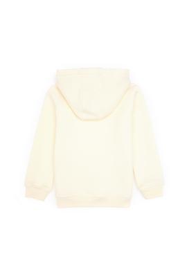 Kız Çocuk Krem Payet İşlemeli Şardonlu Kapüşonlu Basic Sweatshirt - 50314257076
