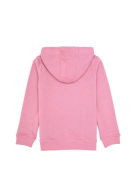 Kız Çocuk Pembe Payet İşlemeli Kapüşonlu Basic Sweatshirt - 50314312010
