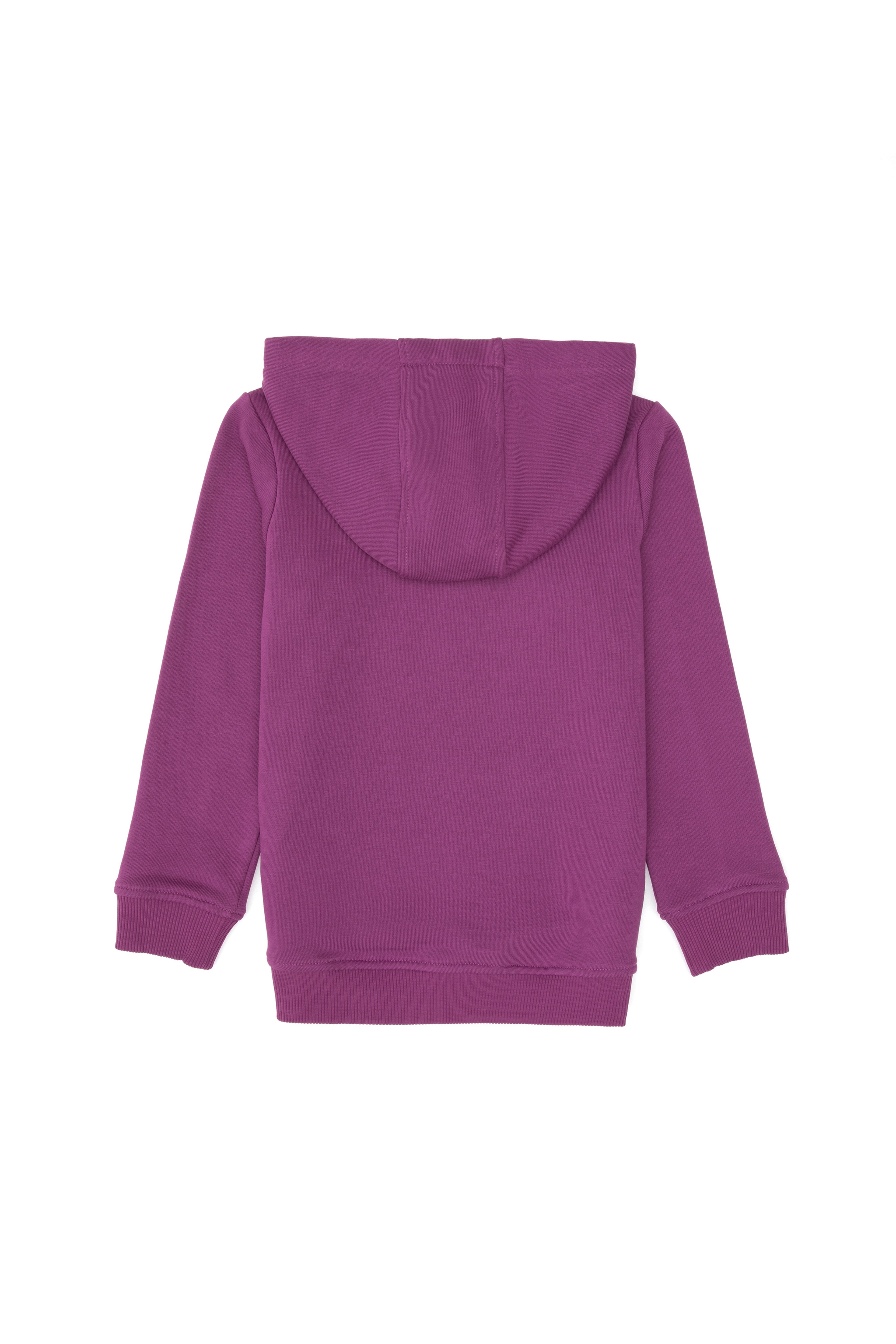 Kız Çocuk Menekşe Payet İşlemeli Kapüşonlu Basic Sweatshirt