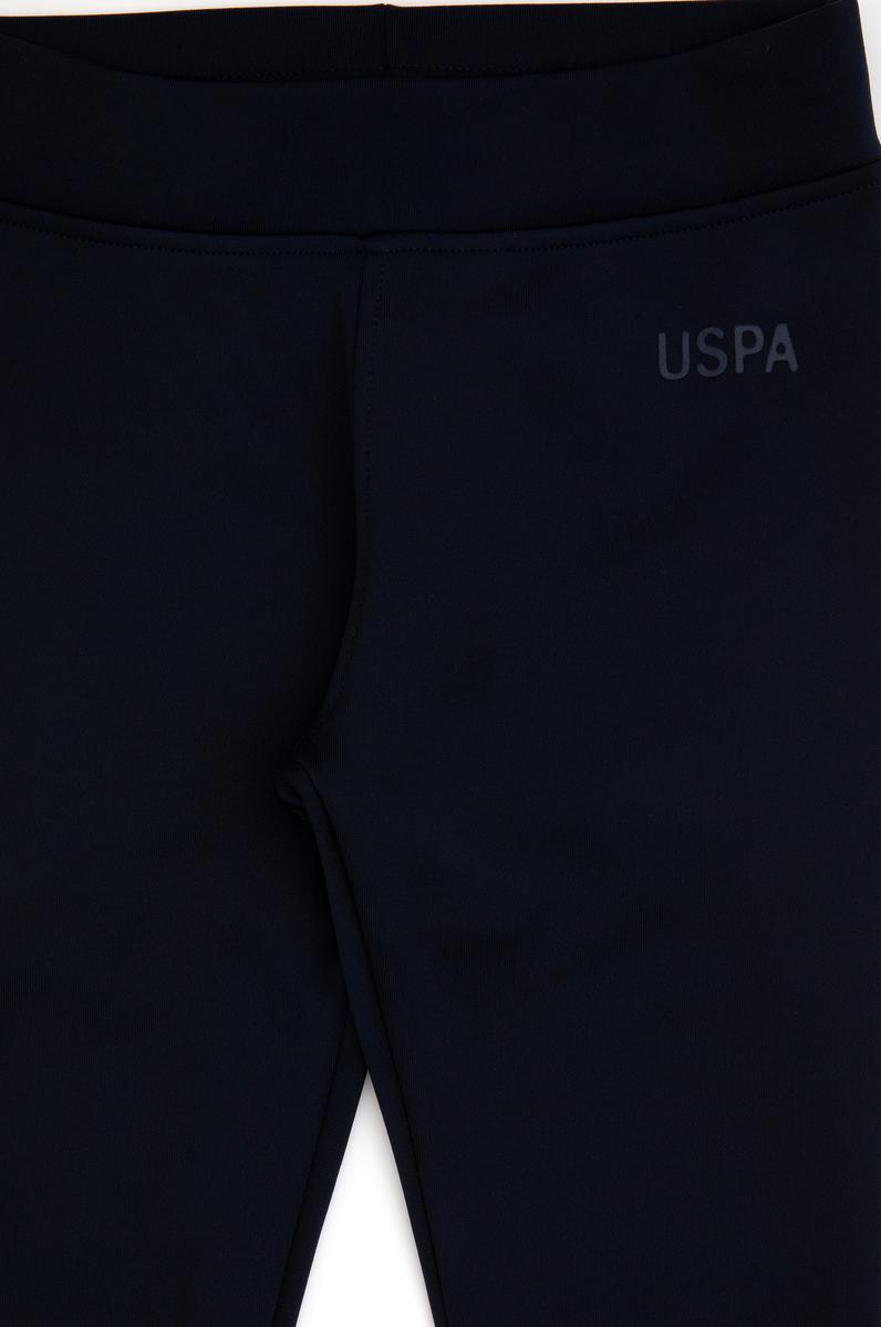 Kız Çocuk Lacivert Scuba Kumaş Şardonlu Tayt