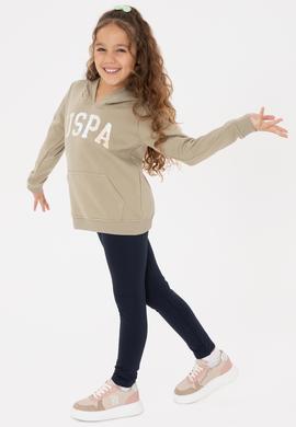 Kız Çocuk Lacivert Scuba Kumaş Şardonlu Tayt - 50316867006