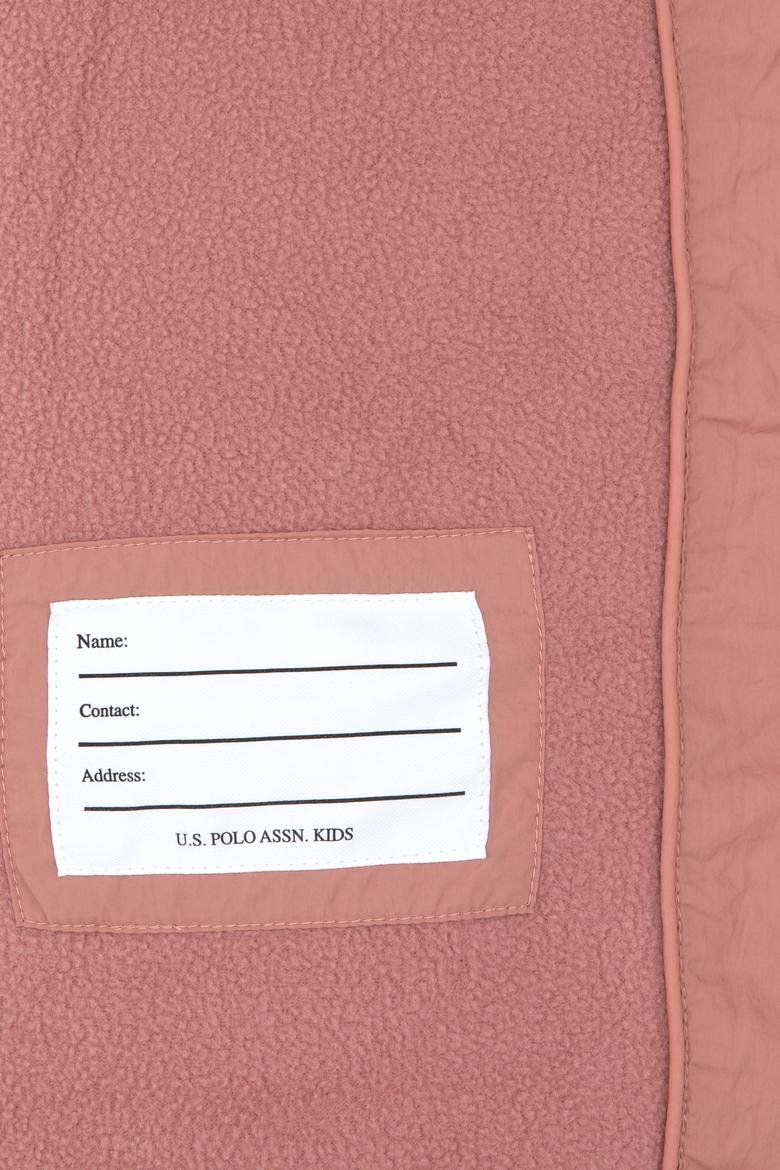 Kız Çocuk Orkide Kapitone İçi Polar Kapüşonlu Mont - 50313055002