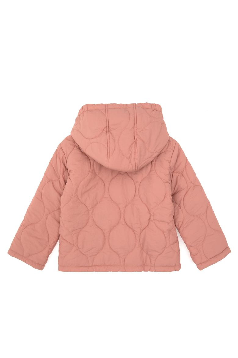 Kız Çocuk Orkide Kapitone İçi Polar Kapüşonlu Mont - 50313055002