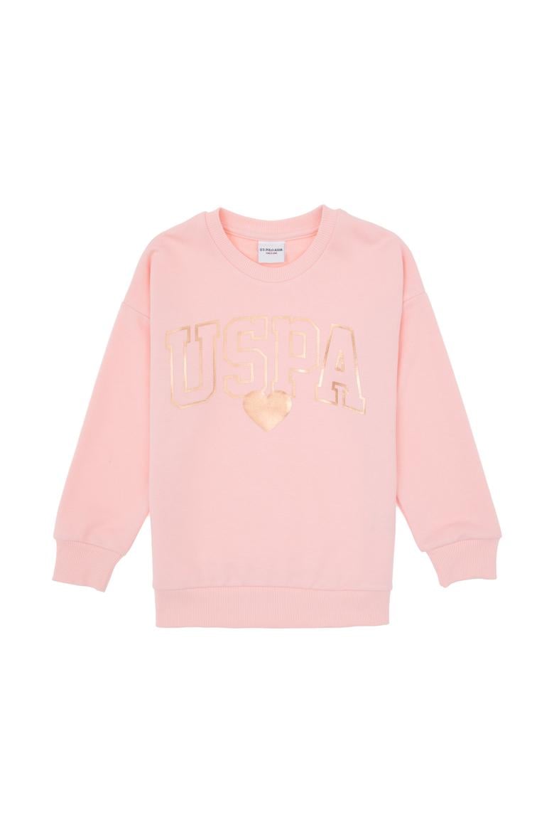 Kız Çocuk Açık Pembe Parlak Baskılı Eşofman Takımı - 50318935012