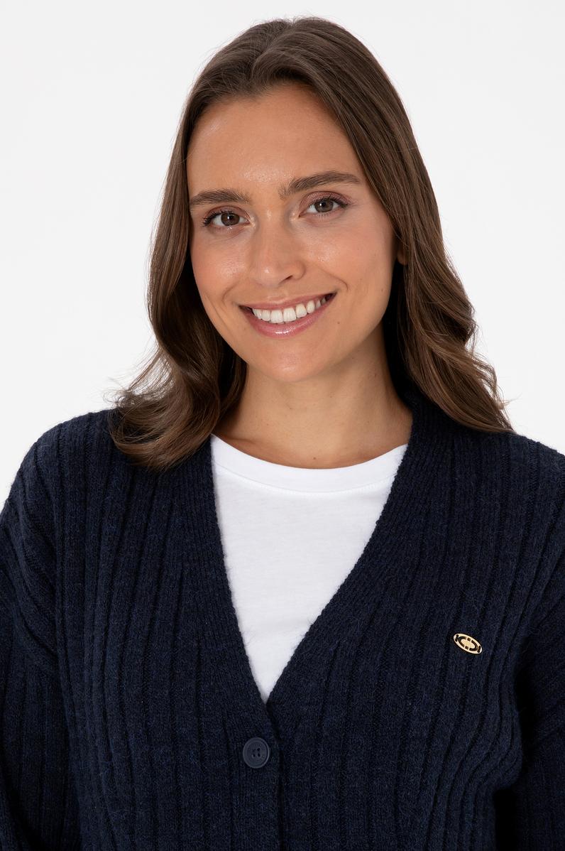 Kadın Lacivert Triko Hırka