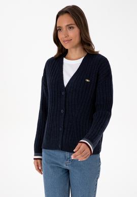 Kadın Lacivert Triko Hırka - 50310022020