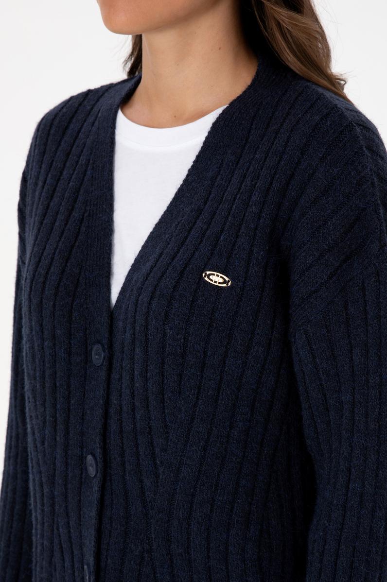 Kadın Lacivert Triko Hırka