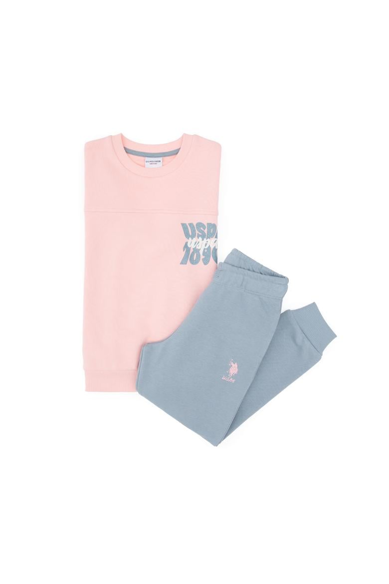 Kız Çocuk Açık Pembe Eşofman Takımı - 50318934002