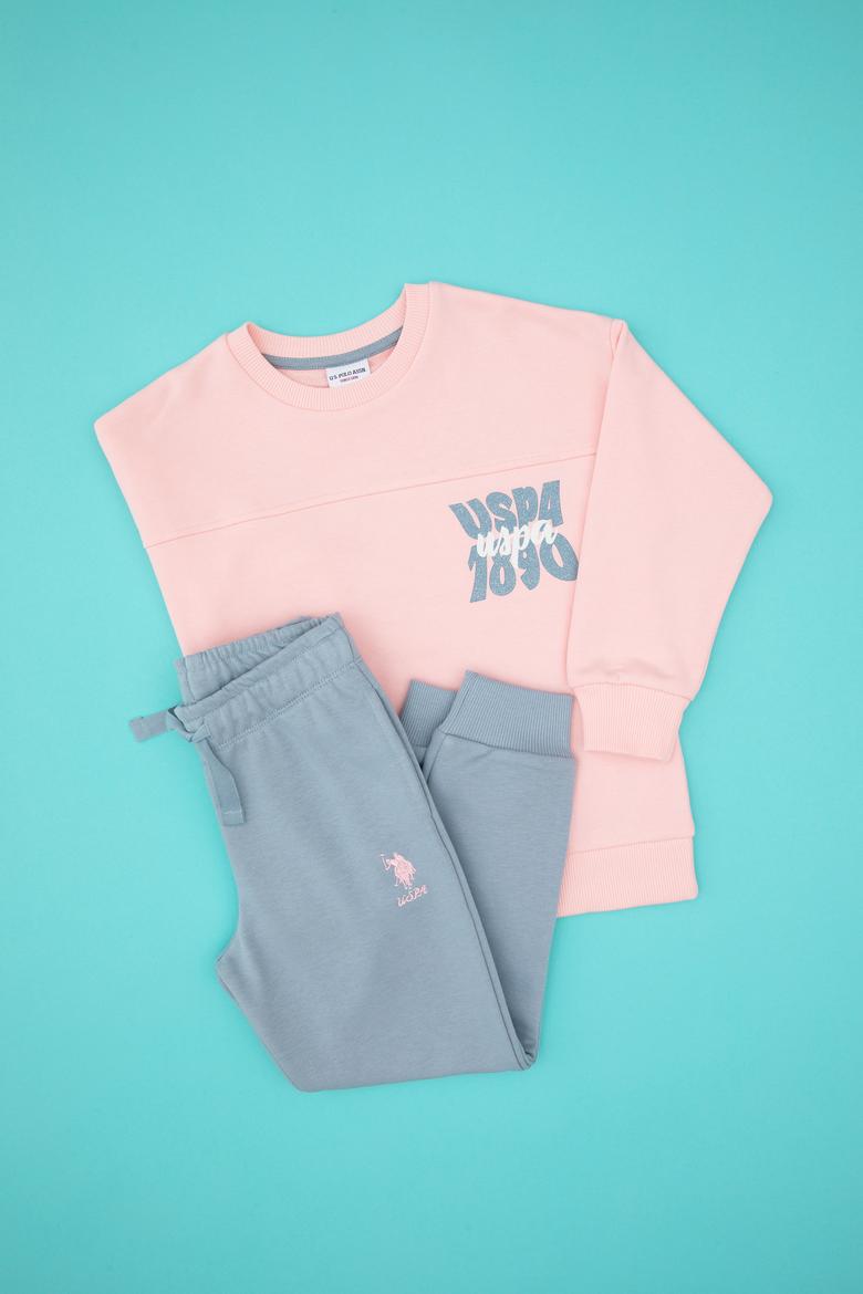 Kız Çocuk Açık Pembe Eşofman Takımı - 50318934002