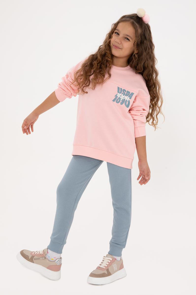 Kız Çocuk Açık Pembe Eşofman Takımı