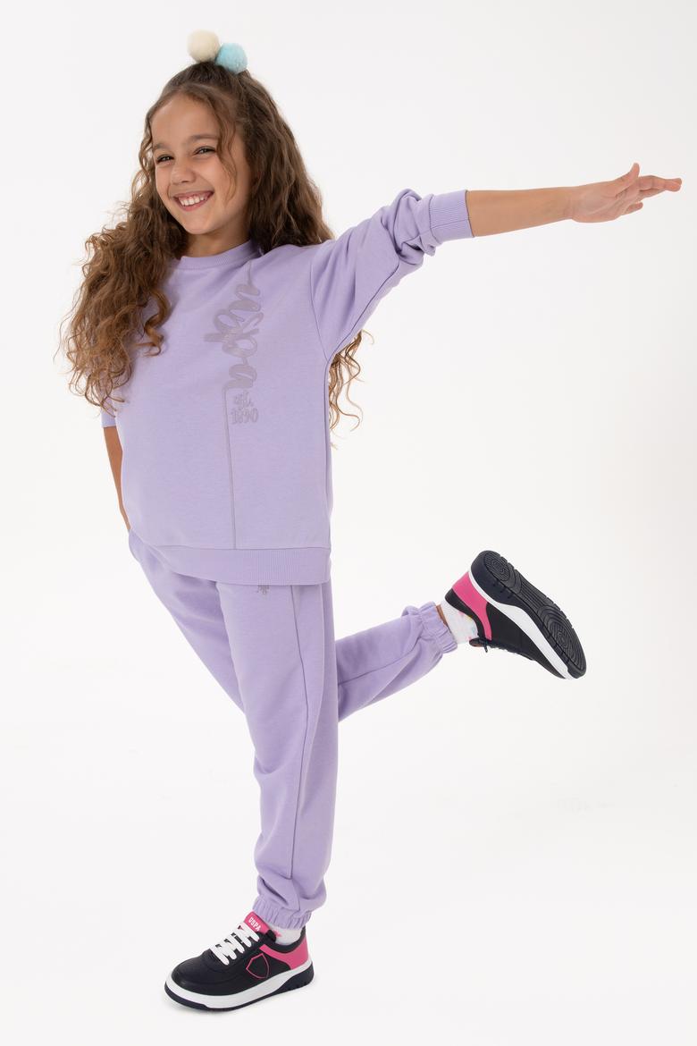 Kız Çocuk Lila Eşofman Takımı