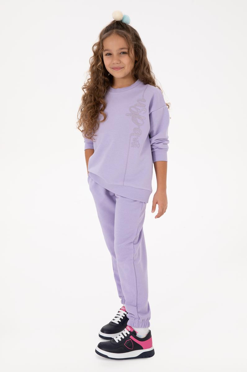 Kız Çocuk Lila Eşofman Takımı