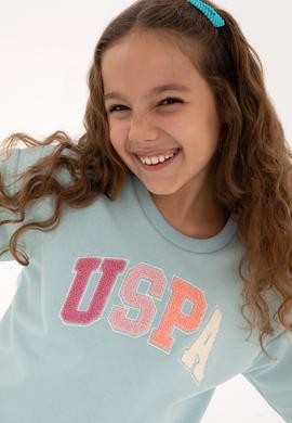 Kız Çocuk Su Yeşili Eşofman Takımı - 50318952014