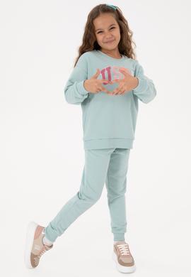 Kız Çocuk Su Yeşili Eşofman Takımı - 50318952014