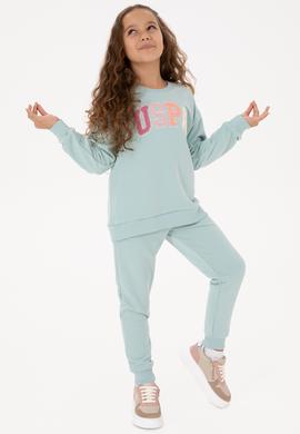 Kız Çocuk Su Yeşili Eşofman Takımı - 50318952014