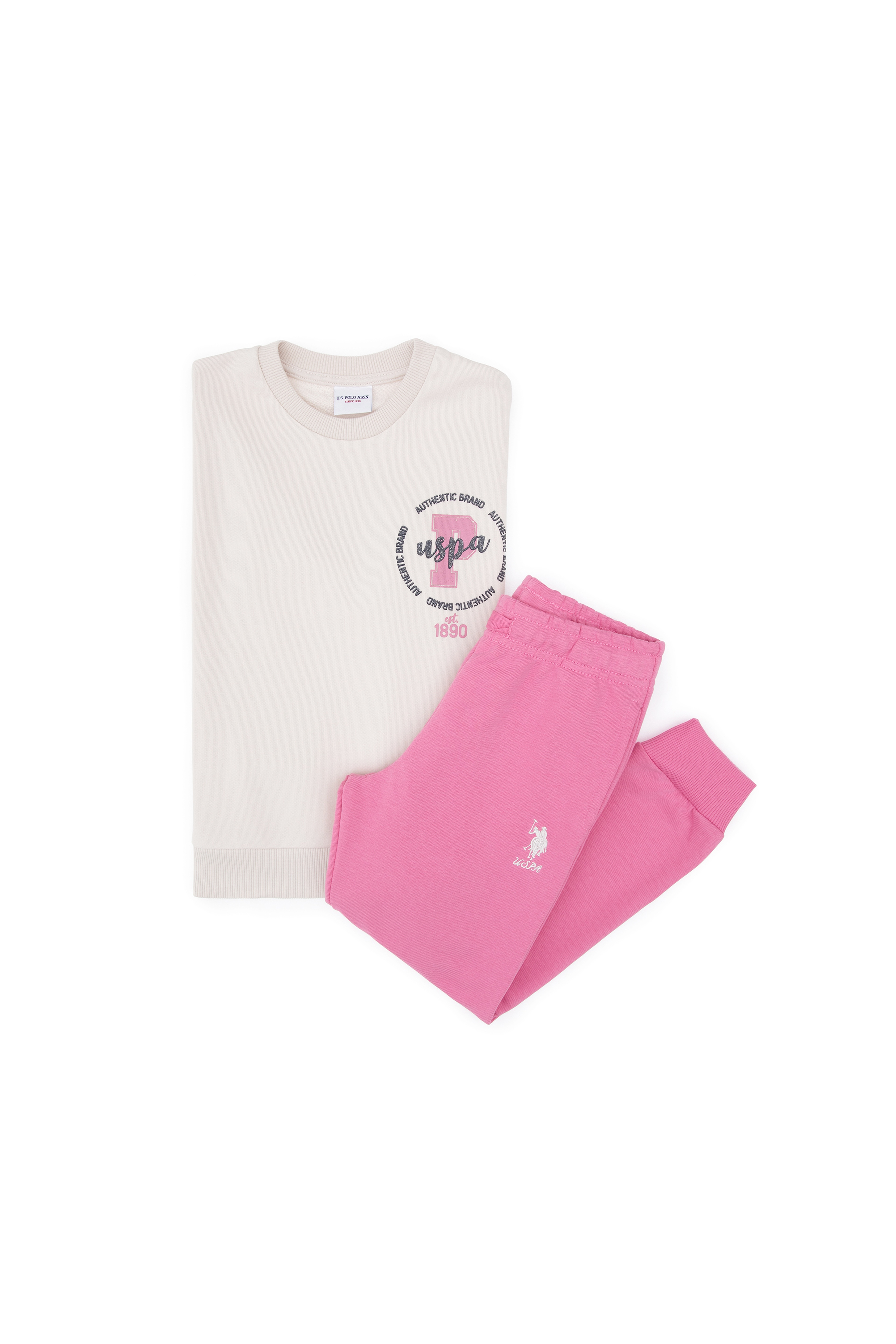 Kız Çocuk Pembe Eşofman Takımı - Image 5