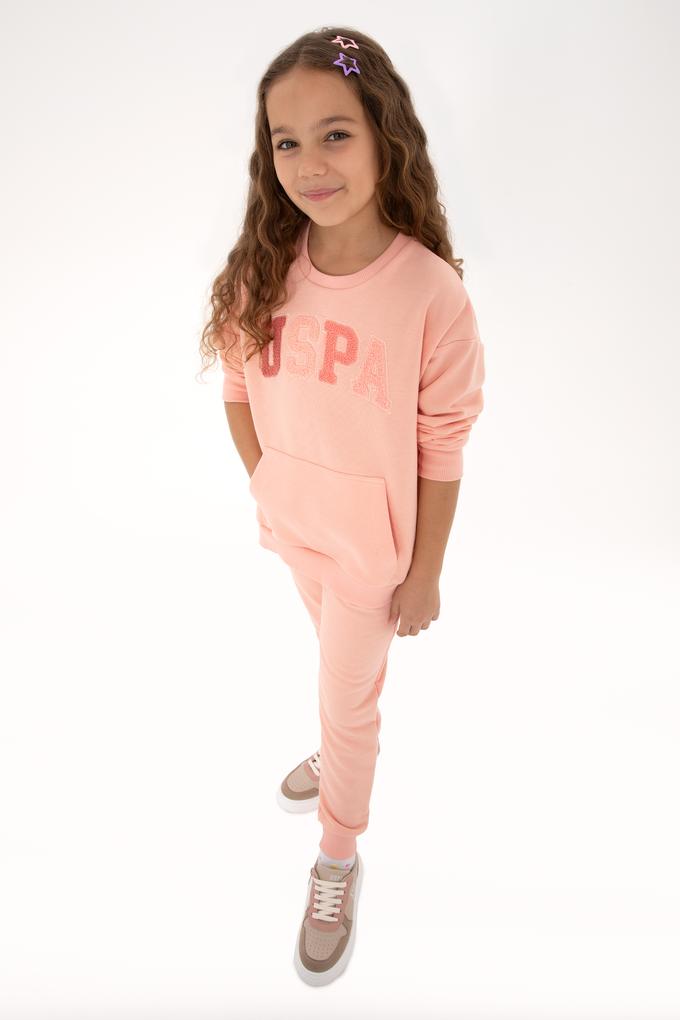 Kız Çocuk Somon Eşofman Takımı