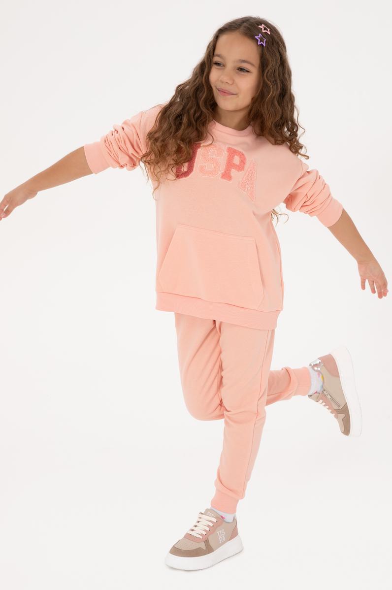 Kız Çocuk Somon Eşofman Takımı