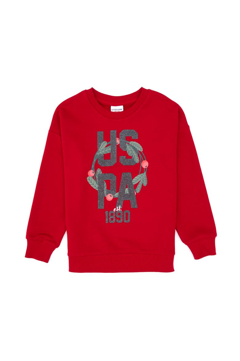 Kız Çocuk Kırmızı Yılbaşı Temalı Eşofman Takımı - 50318963004