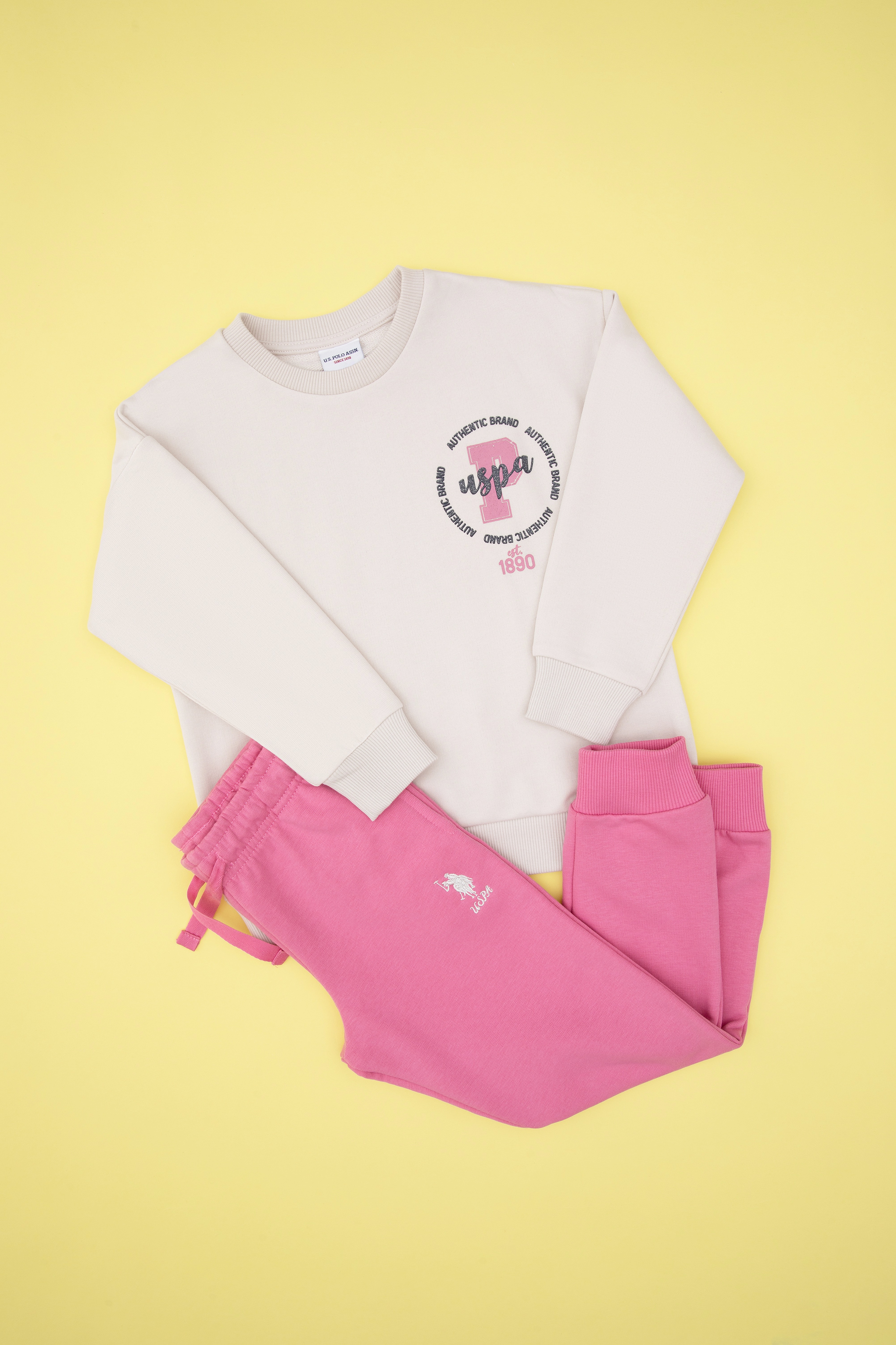 Kız Çocuk Pembe Eşofman Takımı