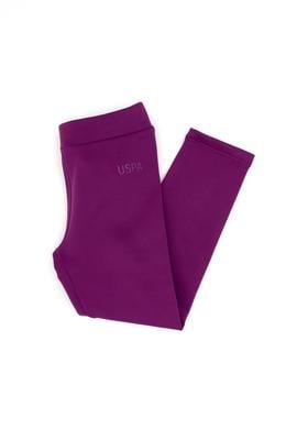 Kız Çocuk Menekşe Scuba Kumaş Şardonlu Tayt - 50316867014