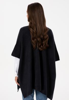 Kadın Açık Lacivert Triko Panço - 50310008001