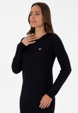 Kadın Lacivert Triko Elbise - 50313835014