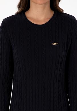 Kadın Lacivert Triko Elbise - 50313835014