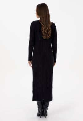 Kadın Lacivert Triko Elbise - 50313835014