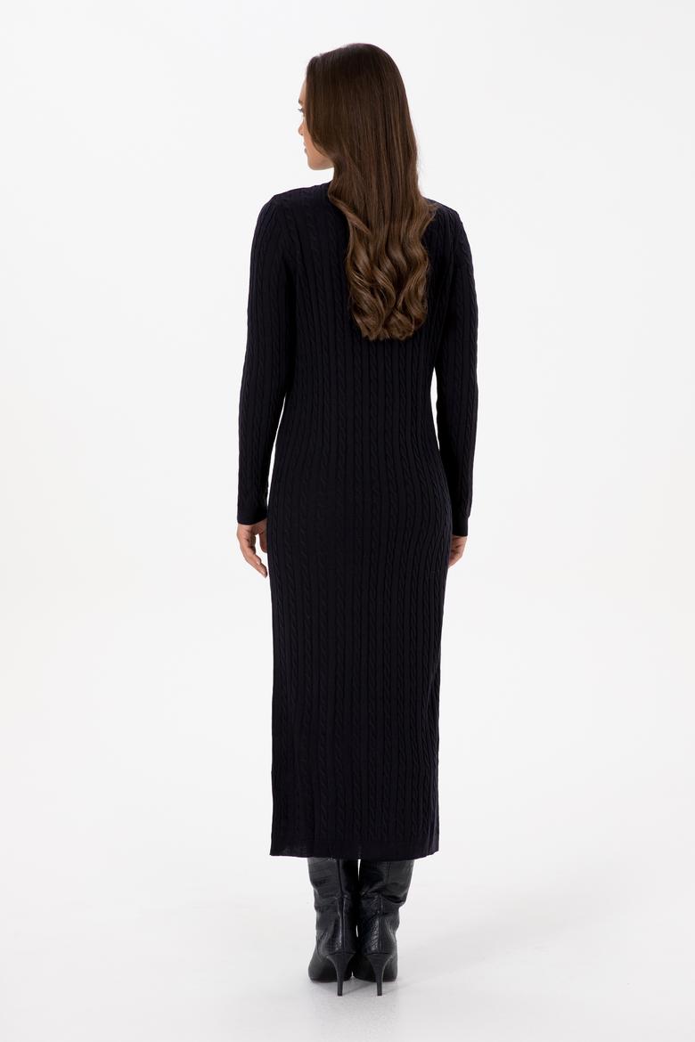 Kadın Lacivert Triko Elbise - 50313835014