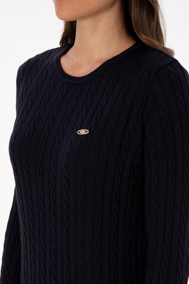 Kadın Lacivert Triko Elbise - 50313835014