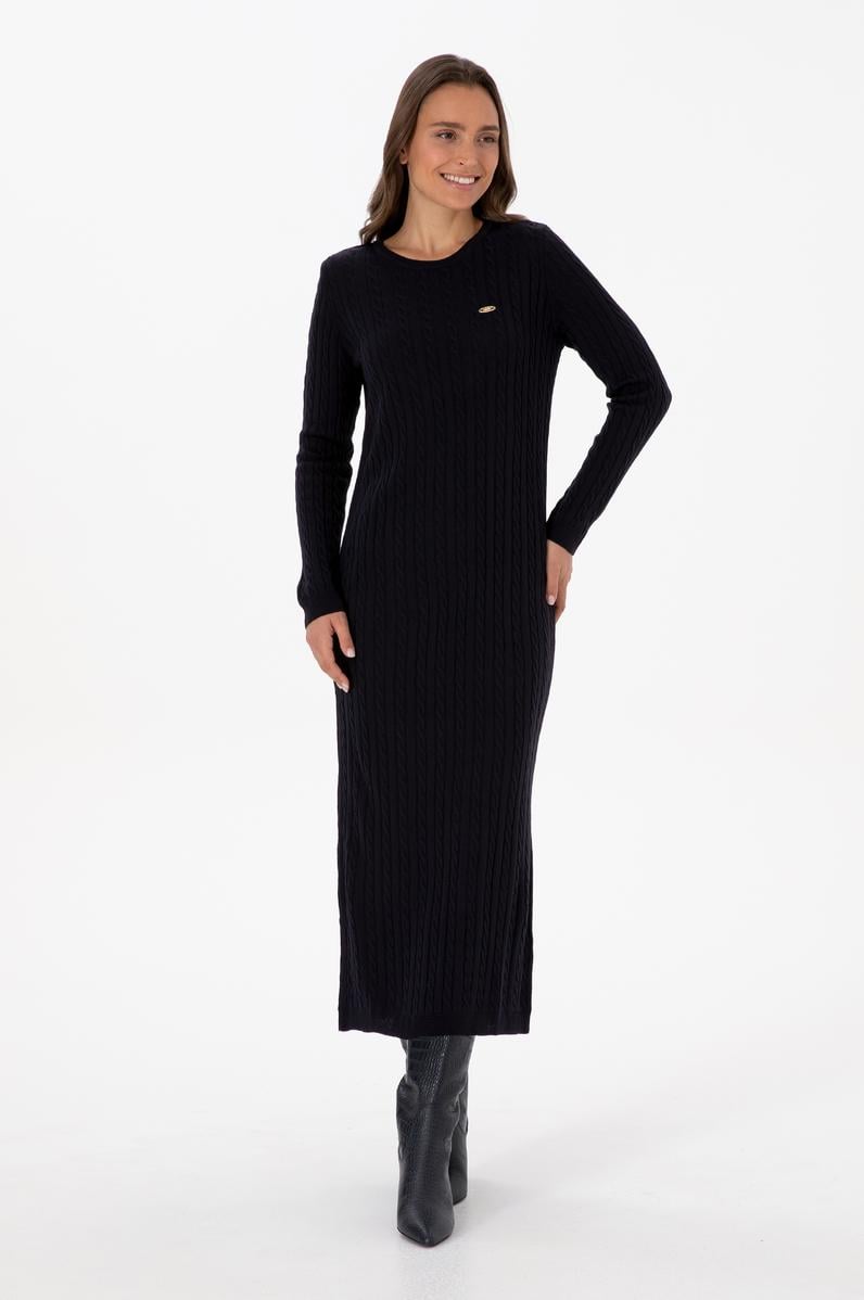 Kadın Lacivert Triko Elbise