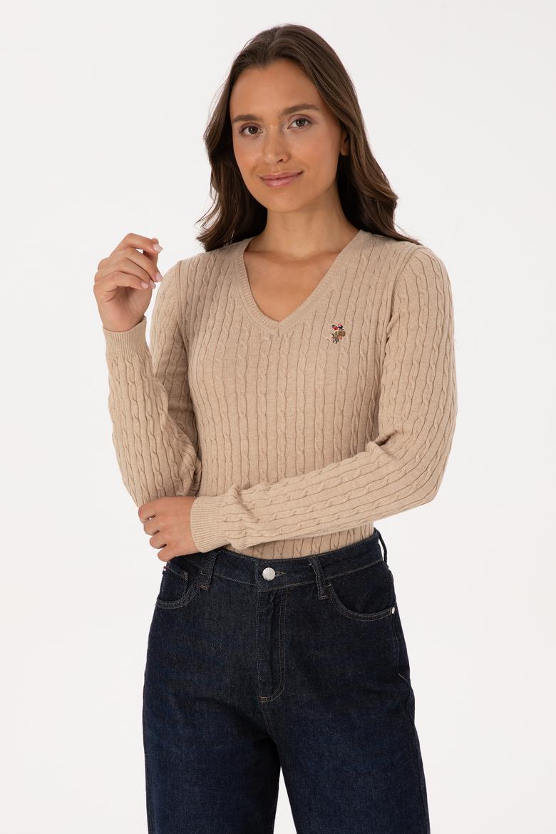 Kadın Kum Melanj Basic Kazak