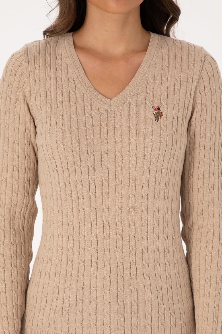 Kadın Kum Melanj Basic Kazak - 50307700013