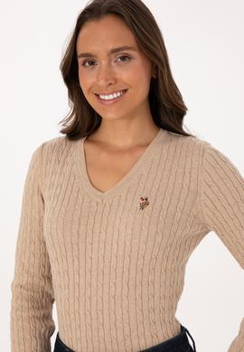 Kadın Kum Melanj Basic Kazak - 50307700013