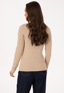 Kadın Kum Melanj Basic Kazak - 50307700013