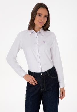 Kadın MOR Uzun Kollu Basic Gömlek - 50308023022