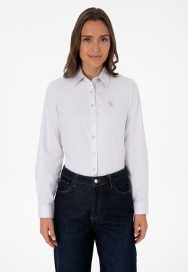 Kadın MOR Uzun Kollu Basic Gömlek - 50308023022