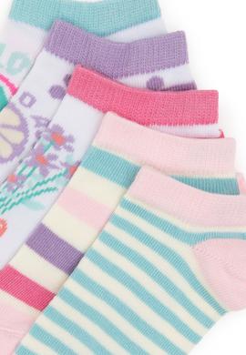 Kız Çocuk Aqua 5'li Patik Çorap - 50304449007