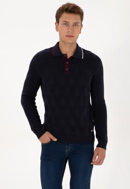 Erkek Lacivert Kazak - 50308307005