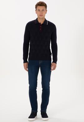 Erkek Lacivert Kazak - 50308307005